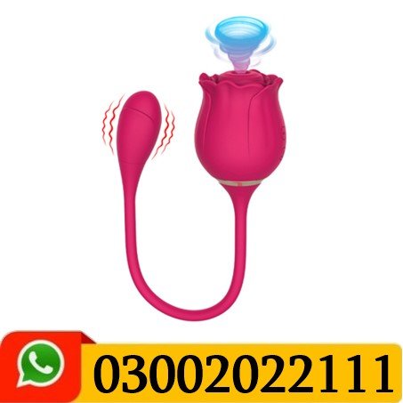 Rose Sucking Vibrator With Vibrating Bullet In Pakistan
