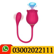 Rose Sucking Vibrator With Vibrating Bullet In Pakistan